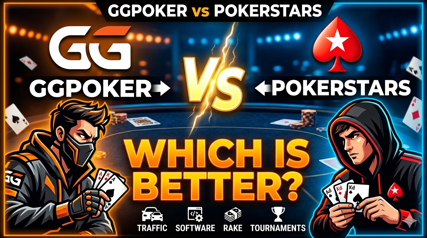 GGPoker ou PokerStars em abril 2026: Qual sala está pagando mais rakeback para jogadores brasileiros?