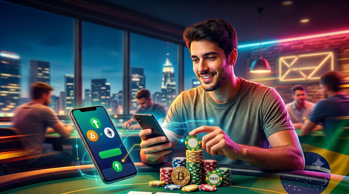 Poker com Criptomoedas no Brasil: Melhores Sites Crypto Poker em 2026